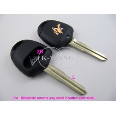 Mitsubishi 2 button remote key shell left side